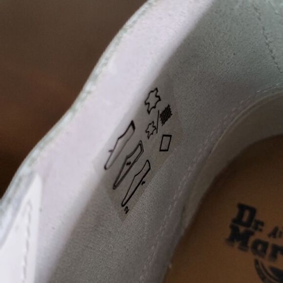 Dr. Martens Church Smooth Leather Monkey Boots White Brown Size 5 Combat Air New - Picture 16 of 16